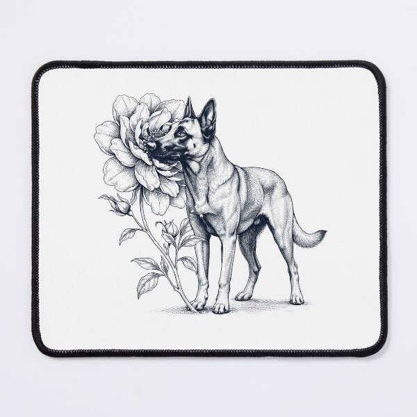 Item preview, Belgian Malinois Smell Flower Dog Lover designed and sold by dian-rody-crest.