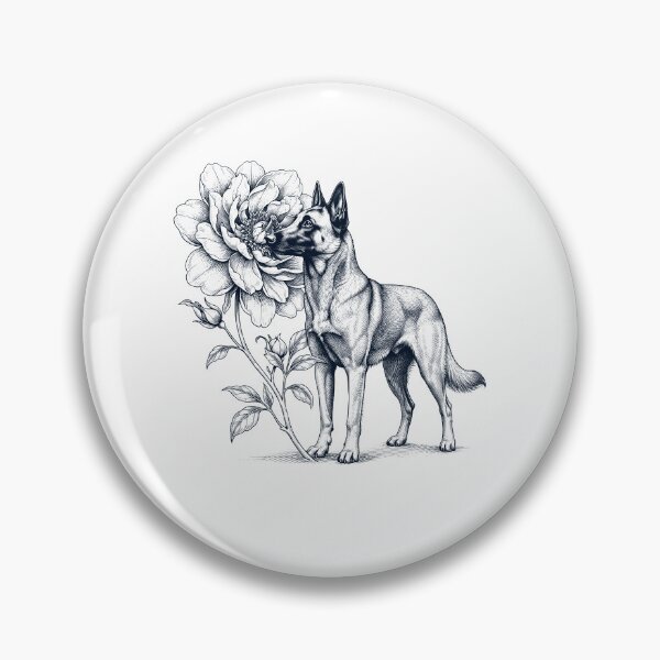 Item preview, Belgian Shepherd Smell Flower Dog Lover designed and sold by dian-rody-crest.