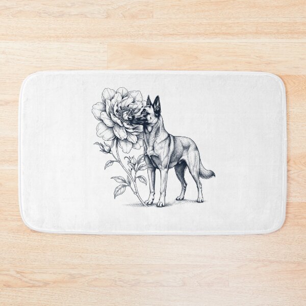 Item preview, Belgian Shepherd Smell Flower Dog Lover designed and sold by dian-rody-crest.