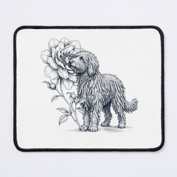 Item preview, Bergamasco Shepherd Smell Flower Dog Lover designed and sold by dian-rody-crest.