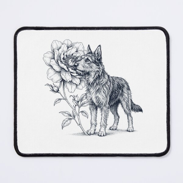 Item preview, Berger Picard Smell Flower Dog Lover designed and sold by dian-rody-crest.