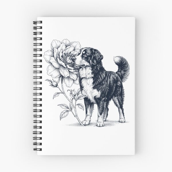 Item preview, Bernese Mountain Dog Smell Flower Dog Lover designed and sold by dian-rody-crest.