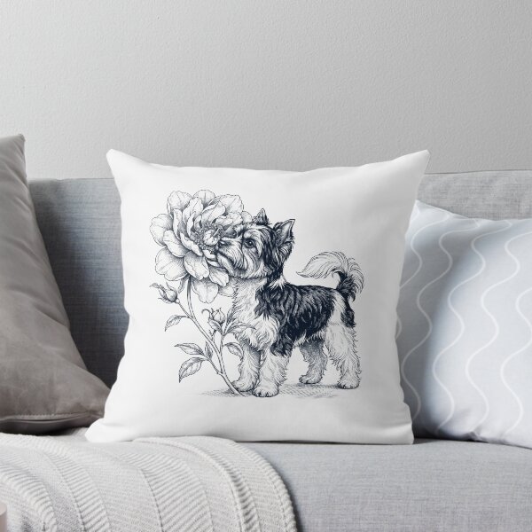 Item preview, Biewer Terrier Smell Flower Dog Lover designed and sold by dian-rody-crest.
