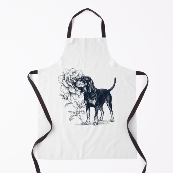 Item preview, Black and Tan Coonhound Smell Flower Dog Lover designed and sold by dian-rody-crest.
