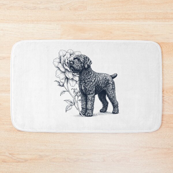 Item preview, Black Russian Terrier Smell Flower Dog Lover designed and sold by dian-rody-crest.