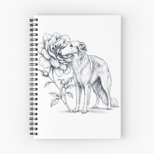 Item preview, Borzoi Smell Flower Dog Lover designed and sold by dian-rody-crest.