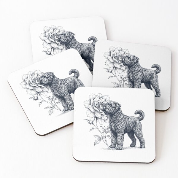 Artikelvorschau, Bouvier des Flandres riecht Blume Hundeliebhaber entworfen und verkauft von dian-rody-crest.
