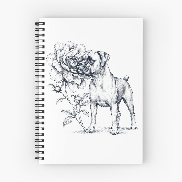 Item preview, Boxer Dog Smell Flower Dog Lover designed and sold by dian-rody-crest.
