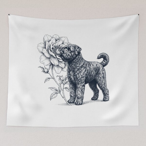 Item preview, Bouvier des Flandres Smell Flower Dog Lover designed and sold by dian-rody-crest.