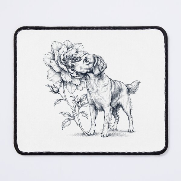 Item preview, Brittany Smell Flower Dog Lover designed and sold by dian-rody-crest.