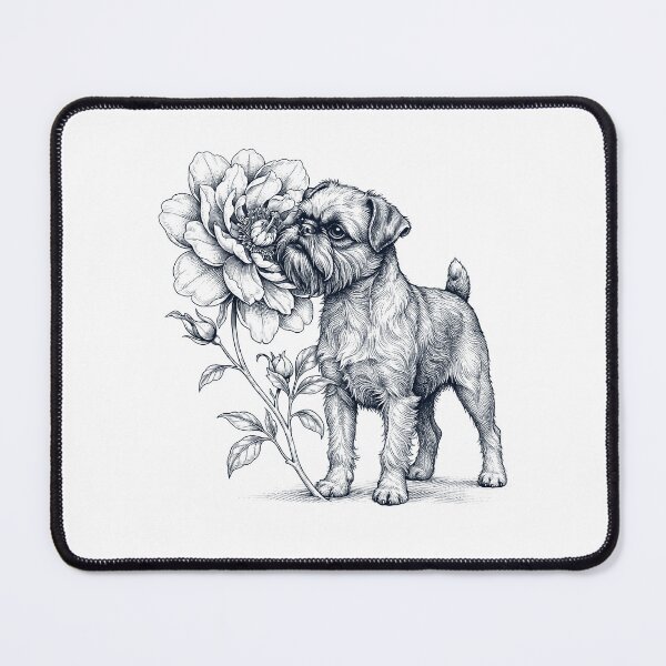 Item preview, Brussels Griffon Smell Flower Dog Lover designed and sold by dian-rody-crest.