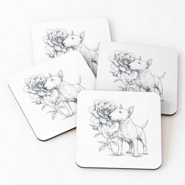 Item preview, Bull Terrier Smell Flower Dog Lover designed and sold by dian-rody-crest.
