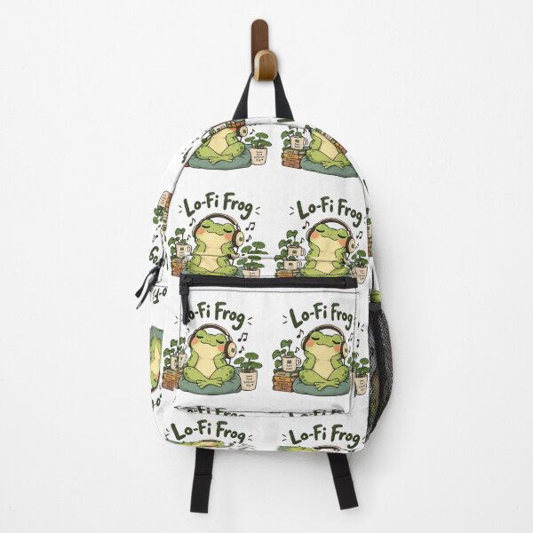 Item preview, Cute Lo-Fi Frog with Headphones – Chill Music Frog Aesthetic designed and sold by Sanika arts .