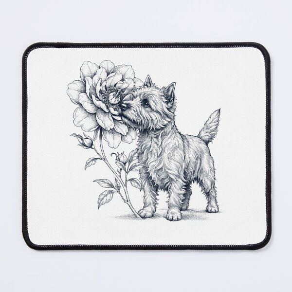 Item preview, Cairn Terrier Smell Flower Dog Lover designed and sold by dian-rody-crest.