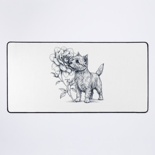 Item preview, Cairn Terrier Smell Flower Dog Lover designed and sold by dian-rody-crest.