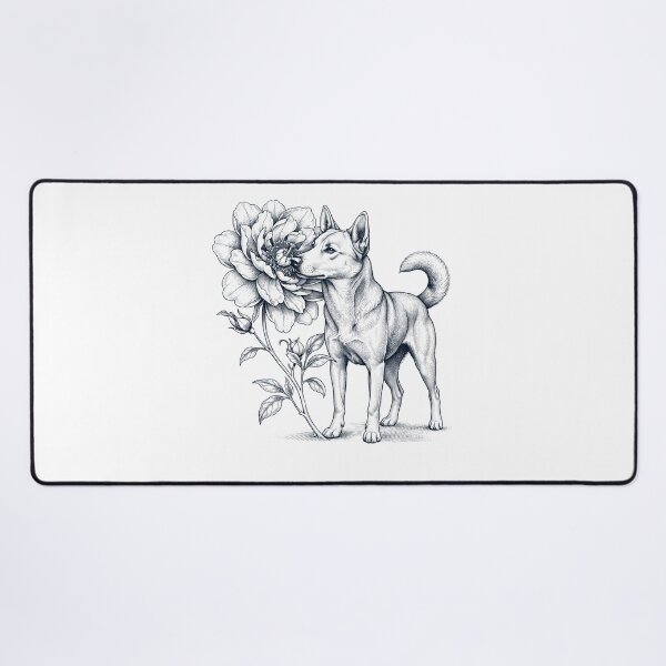 Item preview, Canaan Dog Smell Flower Dog Lover designed and sold by dian-rody-crest.