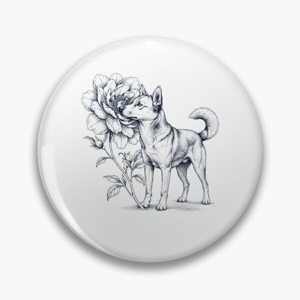 Item preview, Carolina Dog Smell Flower Dog Lover designed and sold by dian-rody-crest.