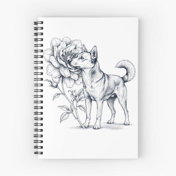 Item preview, Carolina Dog Smell Flower Dog Lover designed and sold by dian-rody-crest.