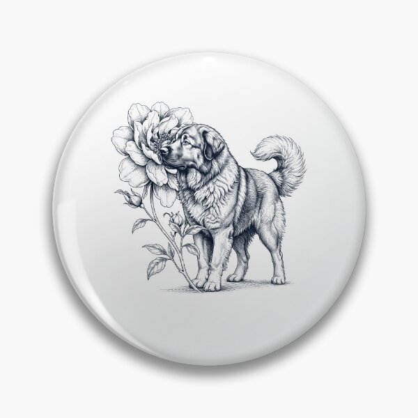 Item preview, Caucasian Shepherd Dog Smell Flower Dog Lover designed and sold by dian-rody-crest.