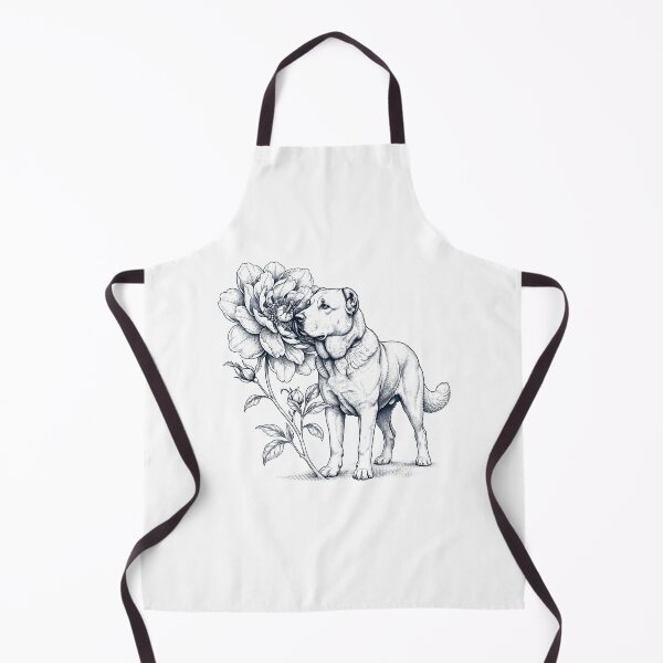 Item preview, Amante de los perros pastores de Asia Central que huelen a flores designed and sold by dian-rody-crest.