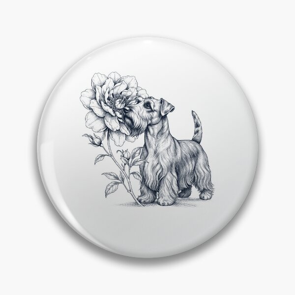 Artikelvorschau, Cesky Terrier riecht Blumen Hundeliebhaber entworfen und verkauft von dian-rody-crest.