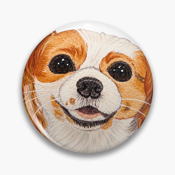 Item preview, Happy King Cavalier Spaniel Original Art in Watercolor designed and sold by Chris Zahorcik Art.