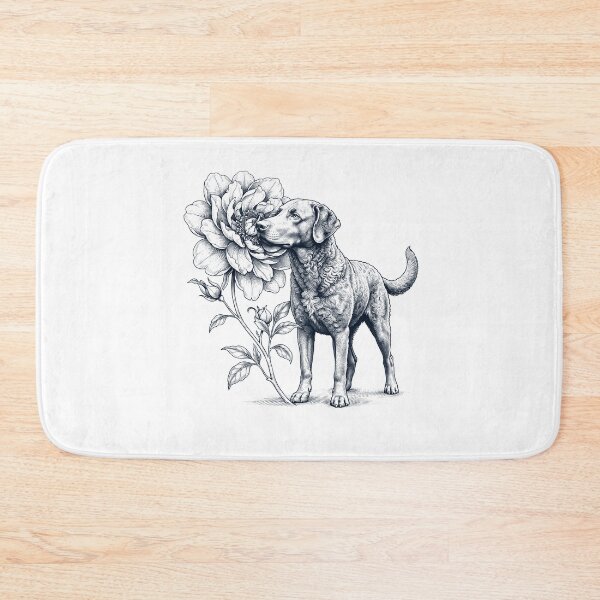 Item preview, Chesapeake Bay Retriever Smell Flower Dog Lover designed and sold by dian-rody-crest.