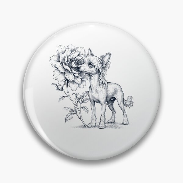 Item preview, Chinese Crested Dog Smell Flower Dog Lover designed and sold by dian-rody-crest.