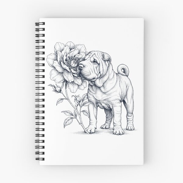 Item preview, Chinese Shar Pei Smell Flower Dog Lover designed and sold by dian-rody-crest.