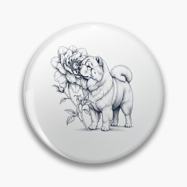 Item preview, Chow Chow Smell Flower Dog Lover designed and sold by dian-rody-crest.