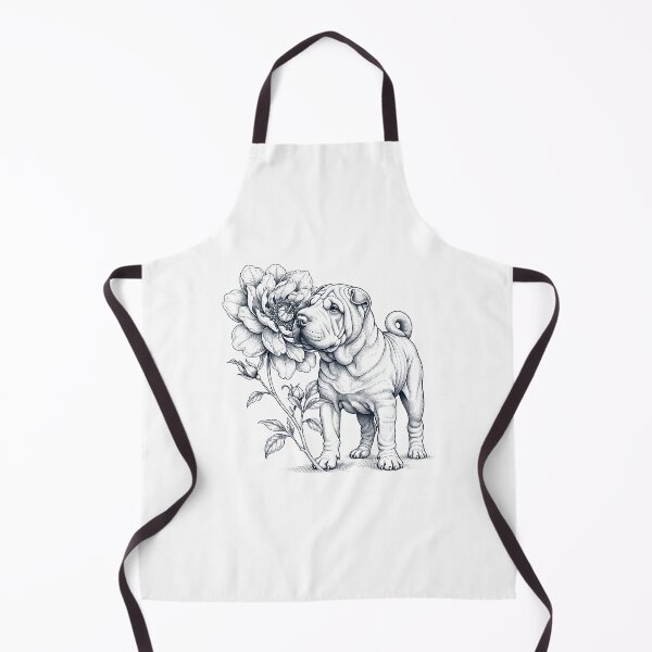 Item preview, Chinese Shar Pei Smell Flower Dog Lover designed and sold by dian-rody-crest.