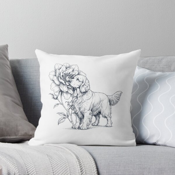 Item preview, Clumber Spaniel Smell Flower Dog Lover designed and sold by dian-rody-crest.