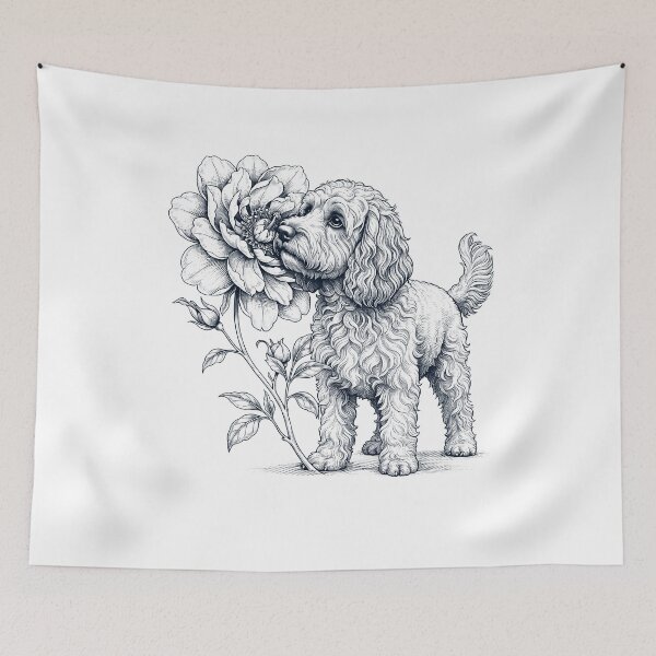 Item preview, Cockapoo Smell Flower Dog Lover designed and sold by dian-rody-crest.
