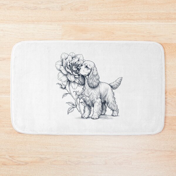 Item preview, Cocker Spaniel Smell Flower Dog Lover designed and sold by dian-rody-crest.