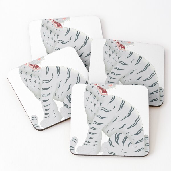 Item preview, White Tiger – Korean Mythology Guardian Illustration designed and sold by DaHaeStudio.