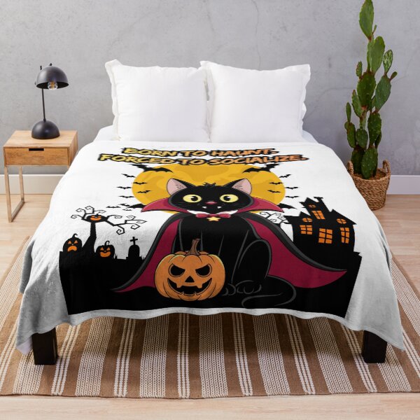 Item preview, Born to Haunt Vampire Cat Shirt Funny Introvert Halloween Gift designed and sold by E20STUDIO.