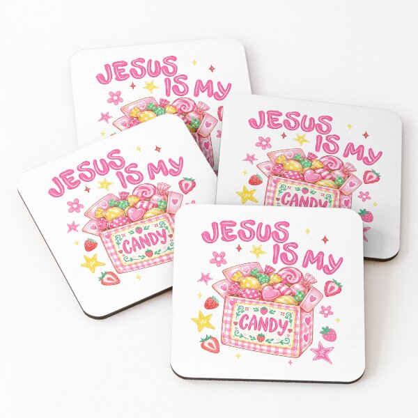 Item preview, Jesus Is My Candy Cute Pink Gingham Candy Box Graphic designed and sold by Derekquie.