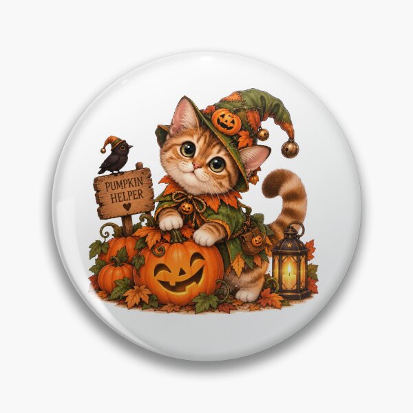 Item preview, Cute Munchkin Cat Forest Goblin Halloween designed and sold by NoExcusesTraveller .
