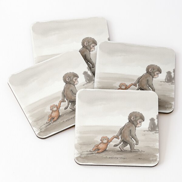 Item preview, Punch the Baby Monkey and His Toy designed and sold by TrendingFabrics.