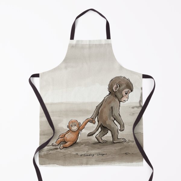 Item preview, Punch the Baby Monkey and His Toy designed and sold by TrendingFabrics.