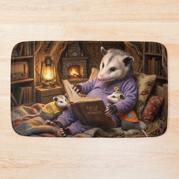 Item preview, Possum Mom Reads a Bedtime Story designed and sold by Tridentulus.