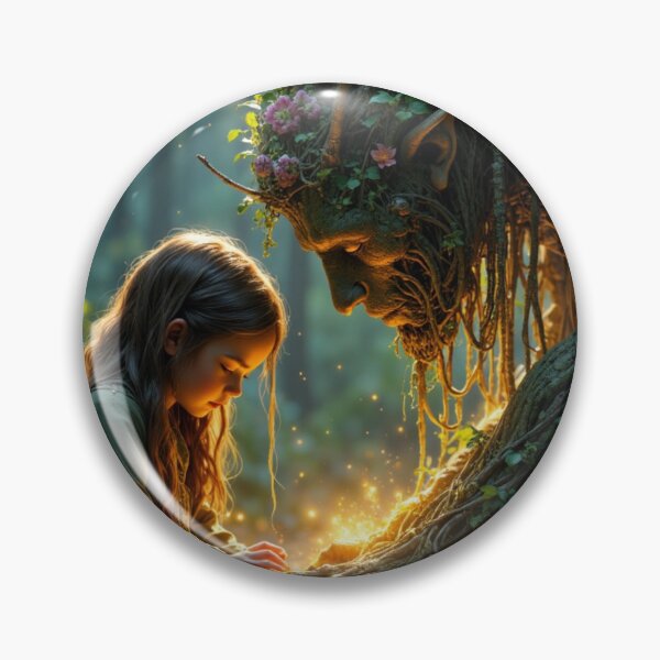Item preview, Forest Healer and Lost Child – Enchanted Fantasy Art designed and sold by nhk999.