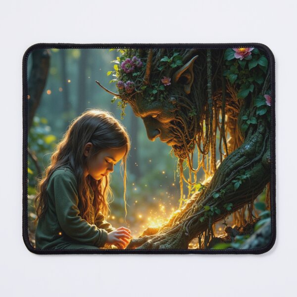 Item preview, Forest Healer and Lost Child – Enchanted Fantasy Art designed and sold by nhk999.
