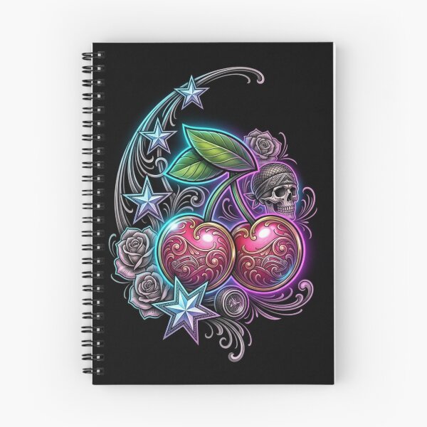 Item preview, Ornate Cherries and Skull Design designed and sold by kiwiartyfarty.
