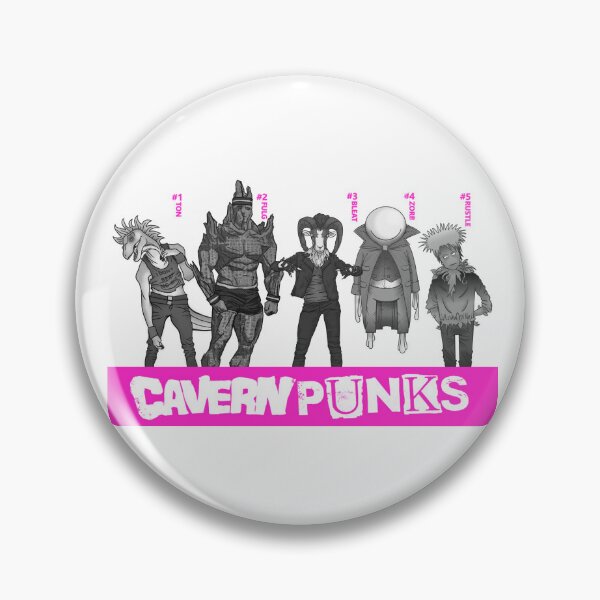 Item preview, Cavern Punks band line up designed and sold by M.F. Alfrey Merch.
