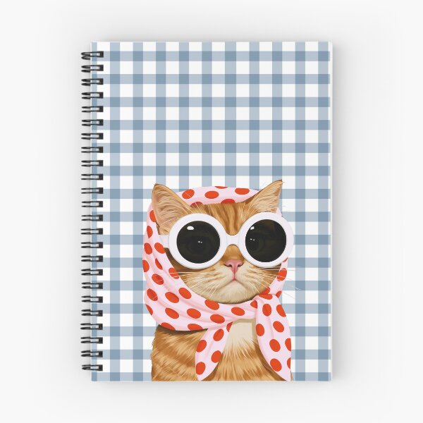Item preview, Retro Polka Dot Cat in Sunglasses designed and sold by CyrelleLana.