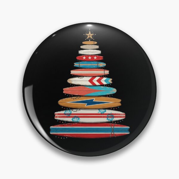 Item preview, Surfboard Christmas Tree Coastal Holiday designed and sold by CF_VintageDesign.
