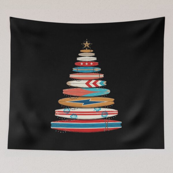 Item preview, Surfboard Christmas Tree Coastal Holiday designed and sold by CF_VintageDesign.