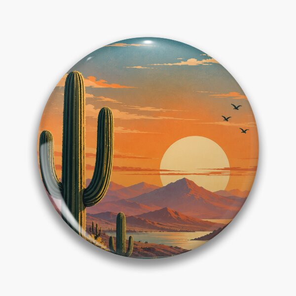 Item preview, Minimal Desert Sunset Landscape designed and sold by Smoimi.