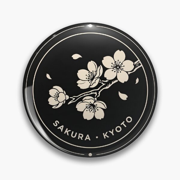 Item preview, Kyoto Sakura Crest — Cherry Blossom Circular Badge Logo designed and sold by Shutter-Dragon.